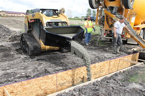 skid steer cement bucket|skid steer concrete hopper bucket.